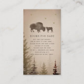 Buffalo Rustic Baby Shower Cactus Book Request Begleitkarte (Vorderseite)