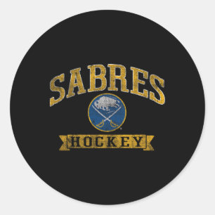 Buffalo Sabres Vintage-Hockey Nhl Offiziell Lizenz Runder Aufkleber