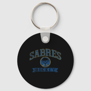 Buffalo Sabres Vintage-Hockey Weiß Nhl Offiziell L Schlüsselanhänger