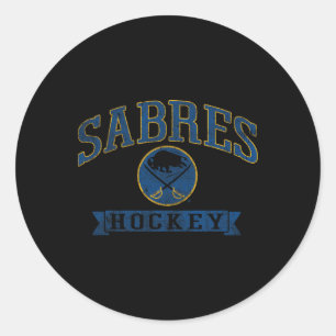 Buffalo Sabres Vintage-Hockey Weiß NHL Offiziell Runder Aufkleber