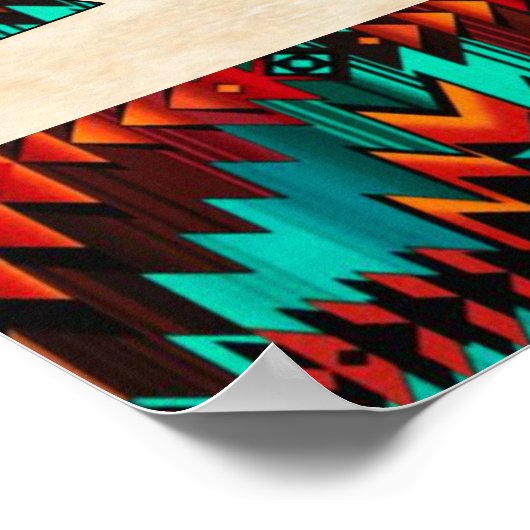 Buffalo-Schädel und -Pfeile Poster (Ecke)