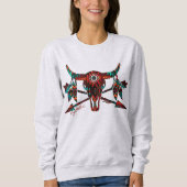 Buffalo-Schädel und -Pfeile  Sweatshirt (Vorderseite)