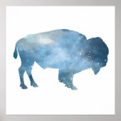Buffalo Silhouette Poster (Vorne)