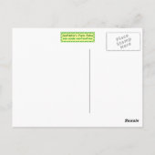 Buffalo Silhouette Postkarte (Rückseite)