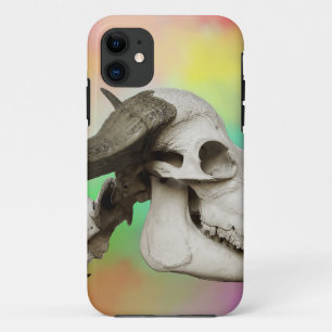 Buffalo Skull auf einem Aquarellbild Case-Mate iPhone Hülle
