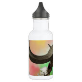 Buffalo Skull auf einem Aquarellbild Trinkflasche (Links)