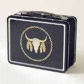 Buffalo Skull Metal Lunchbox (Rückseite)