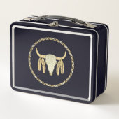 Buffalo Skull Metal Lunchbox (Vorderseite)