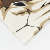 Buffalo Skull Native American Emblem Fleecedecke (Ecke)