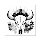 Buffalo Skull Native American Emblem Permastempel (Design)