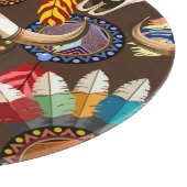 Buffalo Skull Native American Emblem Schneidebrett (Ecke)