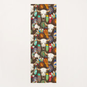 Buffalo Skull Native American Emblem Yogamatte (Vorderseite)