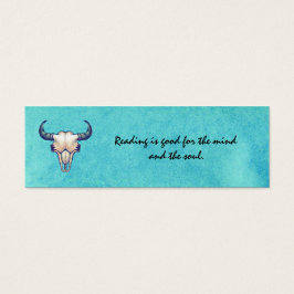 Buffalo Skull Turquoise Blue
