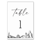 Buffalo Skyline Tischnummer 3.5x5 Karte (Vorderseite)