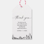 Buffalo Skyline Wedding Danke Ihnen für Tag Geschenkanhänger (Vorderseite)