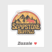 Buffalo Soapstone, Alaska-Sticker Aufkleber (Blatt)