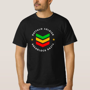 Buffalo Soldier Dreadlock Rasta Reggae T-Shirt
