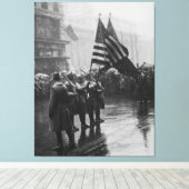 Buffalo Soldiers 367. Infanterie Afrikanischer Ame Leinwanddruck (Insitu (Holzboden))