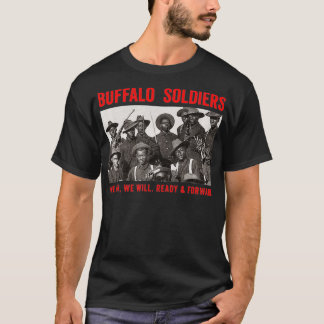 Buffalo Soldiers 9. und 10. Cavalry African Amer T-Shirt
