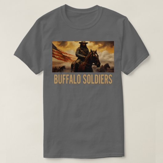 BUFFALO SOLDIERS Reiten 1 T-Shirt (Design vorne)