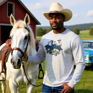 Buffalo Soldiers T-Shirt Design Blau Grau