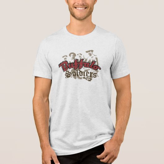 Buffalo Soldiers T-Shirt Tri-Blend Shirt (Vorderseite)