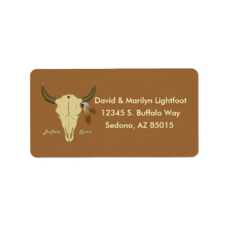 Buffalo Spirit Address Label Adressaufkleber