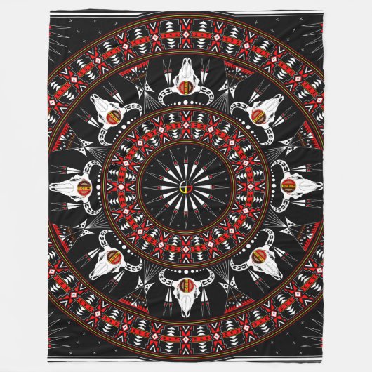 Buffalo Spirit Fleecedecke (Vorderseite)
