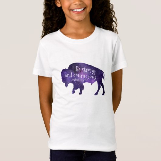 Buffalo stark und mutig T-Shirt (Vorderseite)