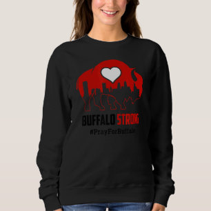 Buffalo Strong Gebet für Buffalo Heart Community S Sweatshirt