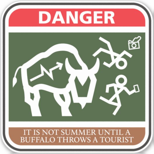 Buffalo Summer Aufkleber (Vorderseite)