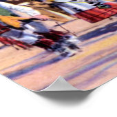 Buffalo-Tanz der Pueblo-Amerikanische Ureinwohner Poster (Ecke)