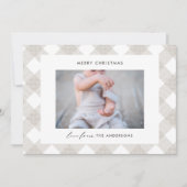 Buffalo tartan modern natürlich 1 Foto Weihnachten (Vorderseite)