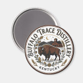 Buffalo Trace Destillerie Kentucky Magnet (Vorderseite/Rückseite)
