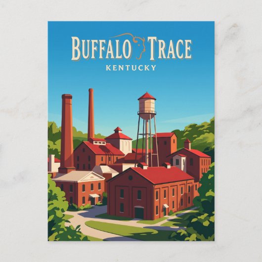 Buffalo Trace Destillerie USA Postkarte (Vorderseite)
