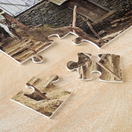 Buffalo-Transport, Blick auf den Everest-Pfad - Ne Puzzle (Seite)