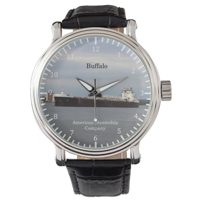 Buffalo-Uhr Armbanduhr (Vorderseite)