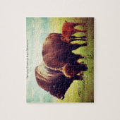 Buffalo und Calf Oklahoma Jigsaw Puzzle (Vertikal)