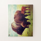 Buffalo und Calf Oklahoma Puzzle (Vertikal)