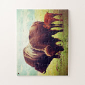 Buffalo und Calves Puzzle (Vertikal)