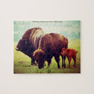 Buffalo und Kalb Oklahoma Puzzle