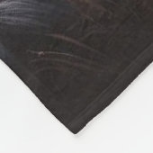 Buffalo und Wolf im Gewitter mit Blitzen Fleecedecke (Ecke)