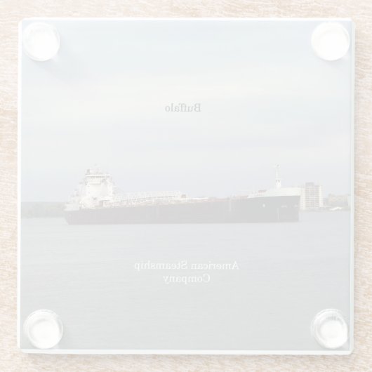 Buffalo-Untersetzer Glasuntersetzer (Rückseite)