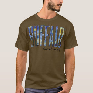 Buffalo Van Gogh Starry Night Art Vincent Van Gogh T-Shirt