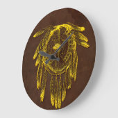 Buffalo versteckt Schild 1 Wall-Uhren Optionen Große Wanduhr (Winkel)