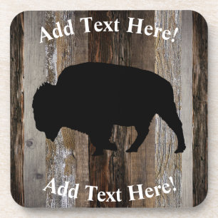 Buffalo Vintag Wood Rustic Wood Getränkeuntersetzer