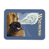 Buffalo von Old Faithful Vintage Travel Poster Magnet (Horizontal)
