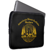 Buffalo Walking am Fluss bei Sunset Laptopschutzhülle (Vorne Rechts)