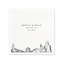 Buffalo Wedding Minimalistisch Paper