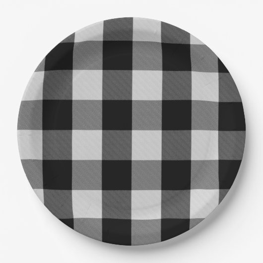 Buffalo White Pappteller (Vorderseite)